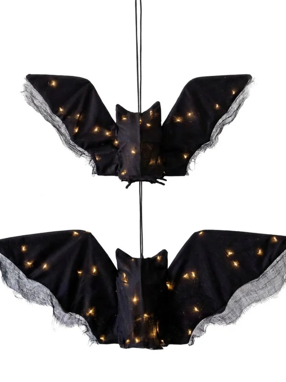 My Mind Eye! Two 2 Light Up Hanging Bats Halloween decoration!  Brand New!